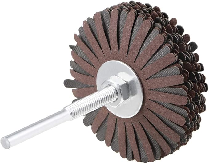 uxcell Abrasive Cloth Flap Wheel Sanding Star 1/4Inch