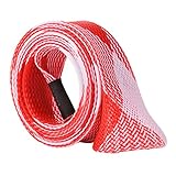 Isafish Expandable Braided Fishing Rod Sleeve Pole Fishing Tools Spinning Casting Rod Cover Protector Jacket Socks Black