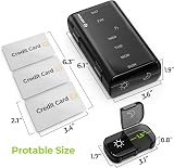 AUVON XL Weekly Pill Box Organiser 7 Day 2 Times a Day Black Privacy Case view 5