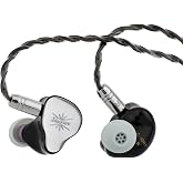 Linsoul Kiwi Ears KE4 2DD+2BA Isobaric Hybrid IEM in Ear Monitor, Silver | with 3D-printed Resin +Alloy Shell, 3-way Passive Crossover, Detachable IEM Cable for Musician Audiophile
