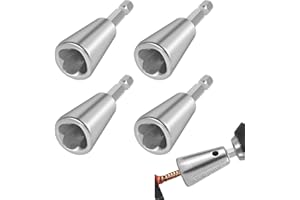 SUEEA Wire Twister Tool for Drill, Multifunctional 2-6 Way Wire Stripping Connector Stripper and Twister Tool for Power Drill Drivers (1)