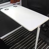 Wall RV Folding Table, Removable Desktop, Double Dining Table with Folding Mount Leg, Save Space and Easy Installation, for Campervan and Motorhome and Small Space Apartments, Kitchens (White)