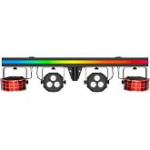 CHAUVET DJ GigBAR 3 ILS DJ Lighting System, All-In-One Party Lights with LED Derby, RGB+UV Wash Lights &amp; Strobe Effects, Portable Stage Lighting Kit with Wireless DMX, ILS Control, Tripod &amp; Carry Bags