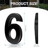 Vicl​oon 3D Mailbox Numbers 3 Inches Self-Adhesive Black ABS Acrylic (6) view 2
