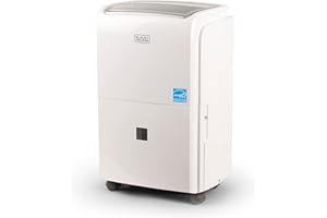 BLACK+DECKER 3000 Sq. Ft. Dehumidifier for Large Spaces and Basements, Energy Star Certified, BDT30WTB