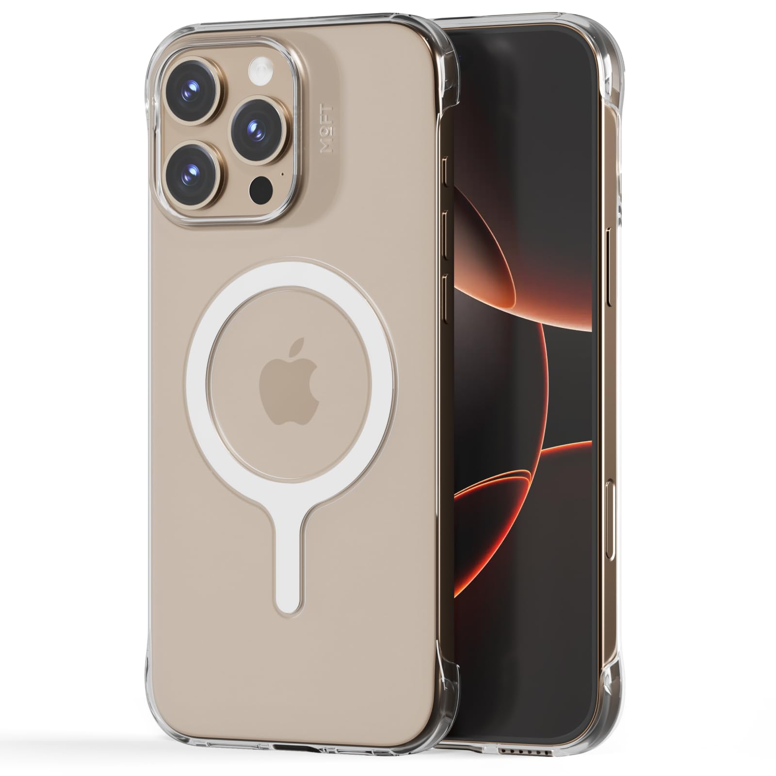 Photo 1 of MOFT Invisible Case for iPhone 16 Pro Max Case, Clear MagSafe Phone Case, Dual Cutouts Frame Design with Bare-Device Feel, Anti-Yellowing Ultra-Thin Strong Magnetic Protective Phone Cover, Clear