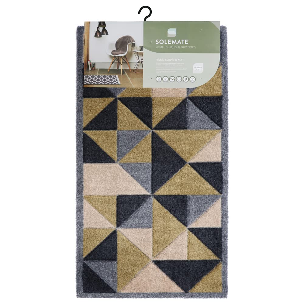 JVL SOLEMATE Hand Carved Trimetric Door Mat, 57 X 100 cm — image 1