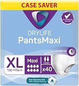 Drylife Pants Maxi Disposable Pull-Up Unisex Incontinence XL 4x10