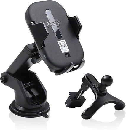 Amazon Co Jp Inova 車載 Qi ワイヤレス充電器 スマホ ホルダー 急速充電 出力 15w 自動開閉 吸盤式 エアコン 両用 エンジンオフ でも使える ブラック 家電 カメラ