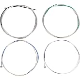 Cello Strings Full Set, 43inch Copper Zinc Alloy 3/4 4/4 Cello Strings with -plated Ball End