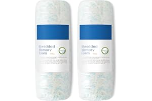 Hcore Bean Bag Filler, 10lbs Premium Shredded Memory Foam Filling, Comfortable and Soft Stuffing for Pillow, Dog Bed, Couch Cushion, Art Crafts, Stuffed Animals(10 Pound)