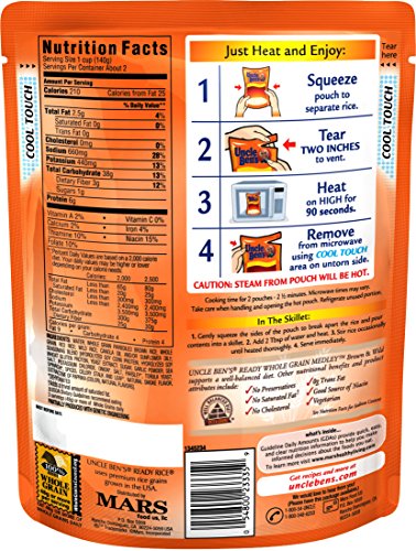 UNCLE BEN'S Ready Whole Grain Medley: Brown & Wild, 8.5 oz