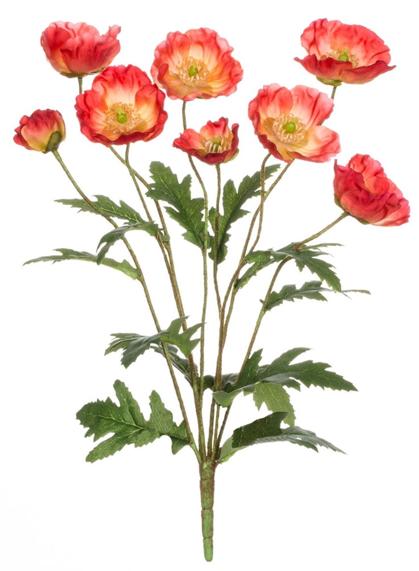 Silk Poppy Flowers Silk Flower Arrangements