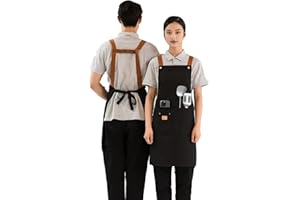 QUARRYUS Chef's Aprons,kitchen work apron,with pockets,waterproof,suitable for gardening,painting,barbecue,artists,carpenters