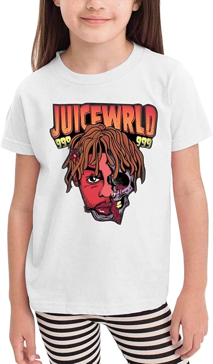 Whgdeftysd Kid Juice Wrld Short Sleeves Tee Girl Boy,White,2T Amazon