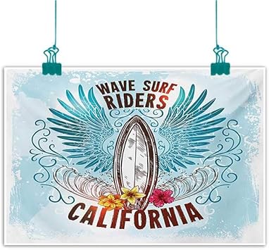 Amazon Com Abstract Painting Surf Board Label With Sketch Flowers