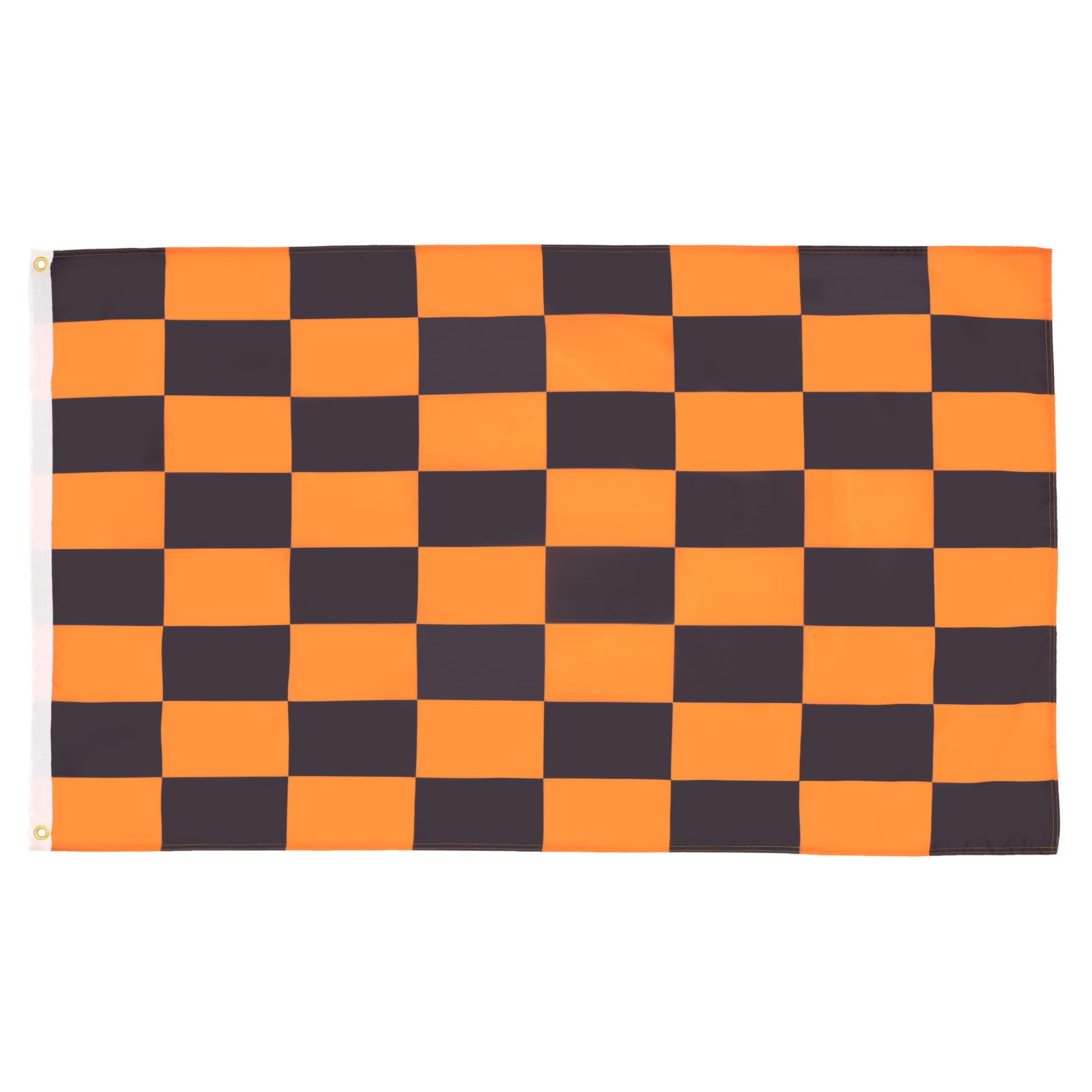 AZ FLAG - Black And Orange Check Flag - 3x5 Ft - 100D Polyester Checkered Racing Banner with Two Metal Grommets - Fade Resistant - Vivid Colors - 3' x 5' Feet - 150x90 Cm