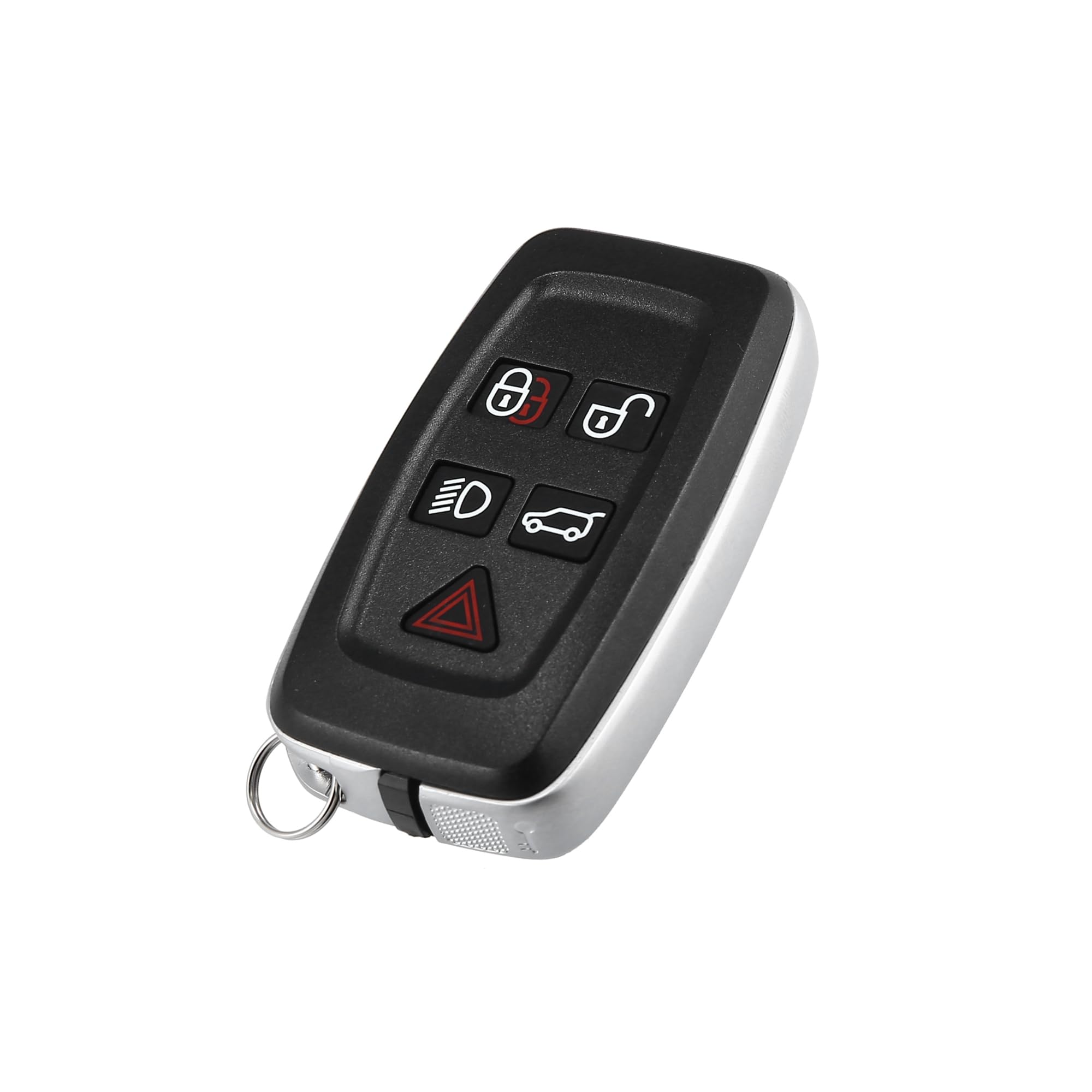 Partuto New Car 5 Button Replacement Key Fob Shell Case Black for Vehicle Replacement