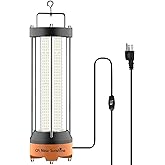 400W LED Temporary Work Light, 56000 LM 5000K Daylight White IPX8 Waterproof Job Site Construction Lighting, High-Brightness Portable Temp Lighting for Outdoor and Industrial Use