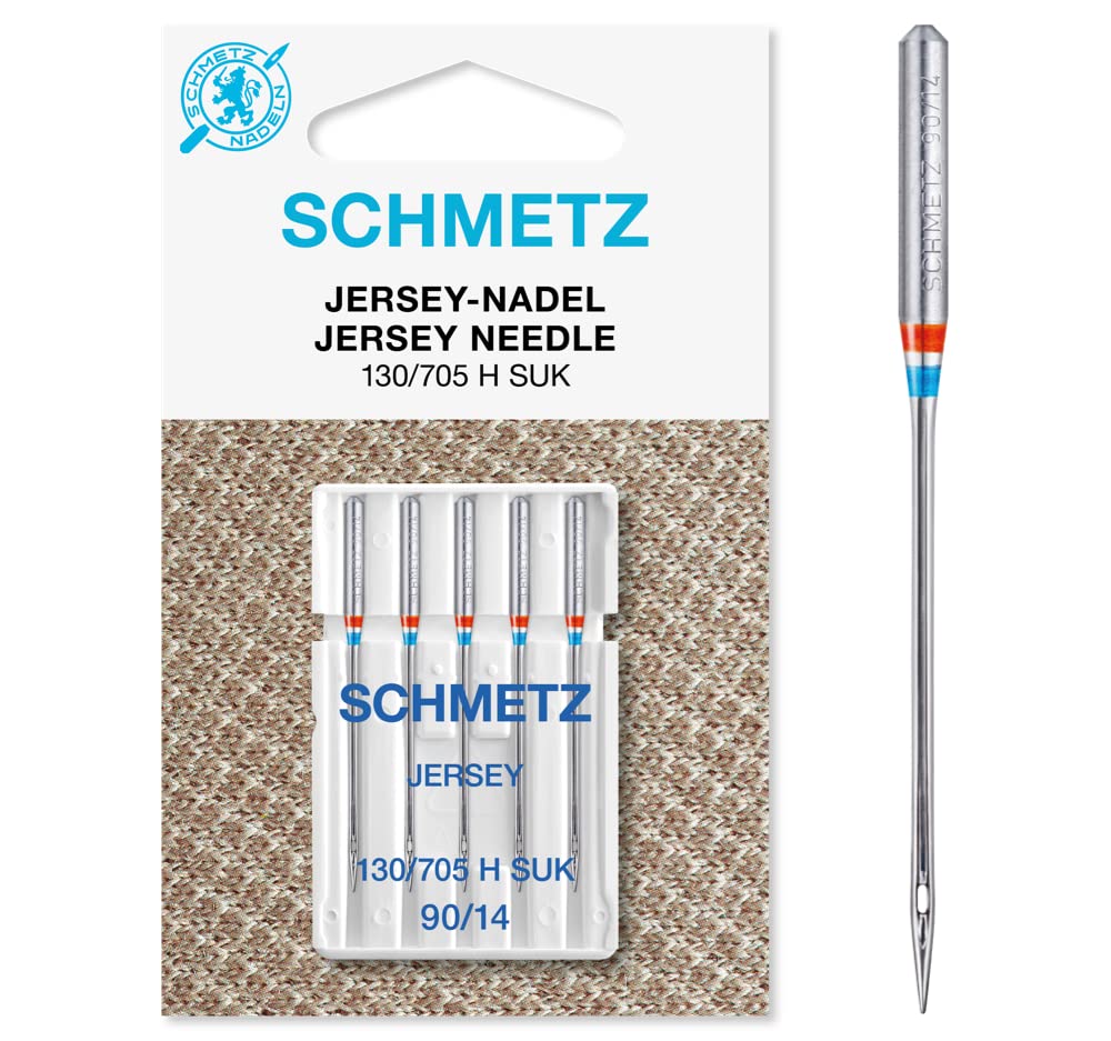 Schmetz Jersey (Ball Point) Sewing Machine Needles, Size: 90/14