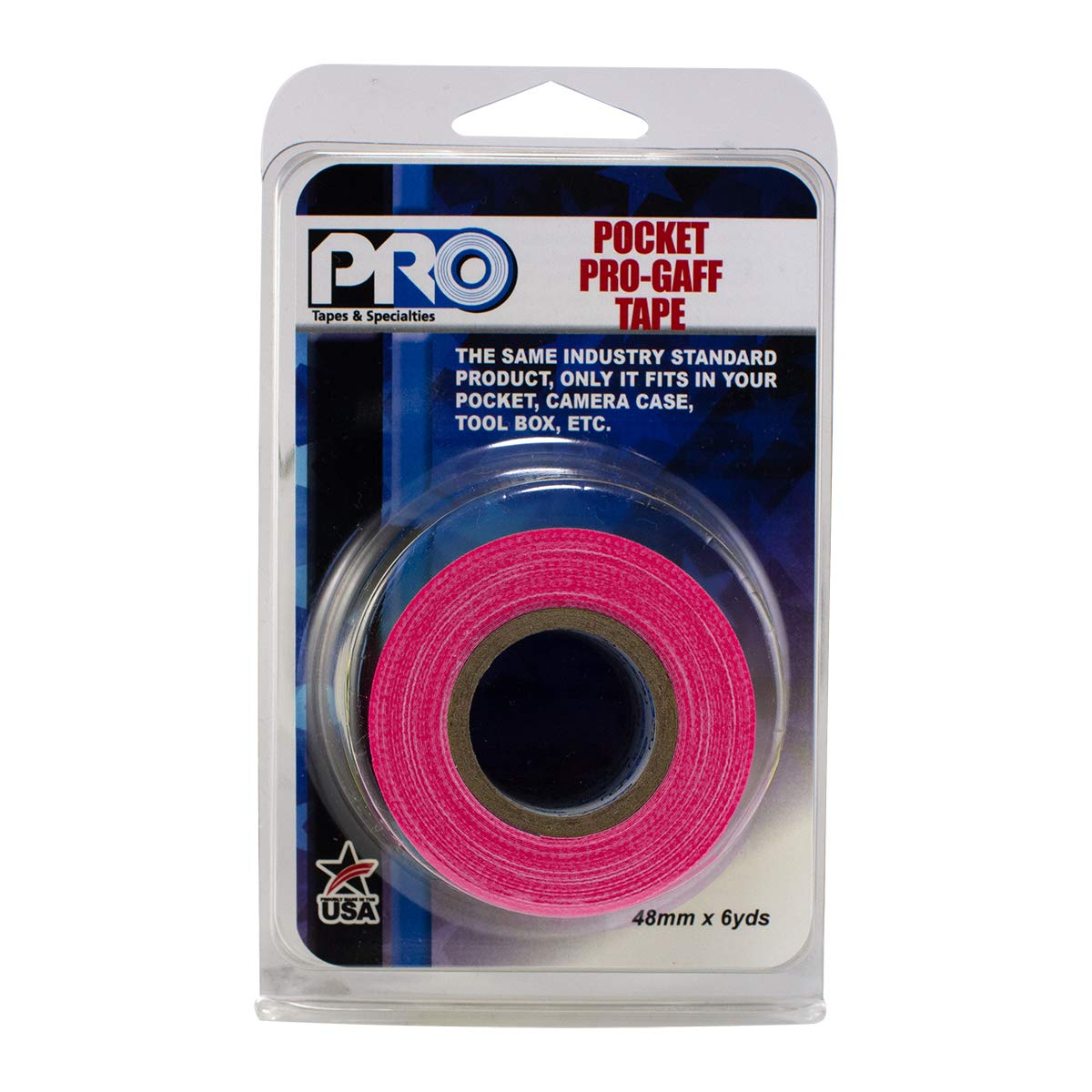 ProTapes PRO Pocket Gaff Tape, Rosado fluorescente