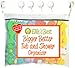 Ellie's Best Bath Toy Organizer Heavy Duty 4 Superlock Suction Cups for Glass & Glazed Tile, Includes Commercial Gade Velcro Used if Suction is Impossible for Boys Girls Toddlers & Grown-Ups, X-Large