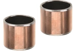 Aicosineg Oilless Bushings 10mm Bore x 12mm OD x 10mm Length Plain Bearings Wrapped Carbon Steel Base 1010 Sleeve Bearing 6pcs