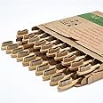 paeyaer 20 Count Bamboo Toothbrushes (Soft+Medium), Natural Wood Toothbrushes Bulk, Eco-Friendly, BPA Free, Biodegradable & Compostable Charcoal Wooden - Reusable Travel Toothbrushes