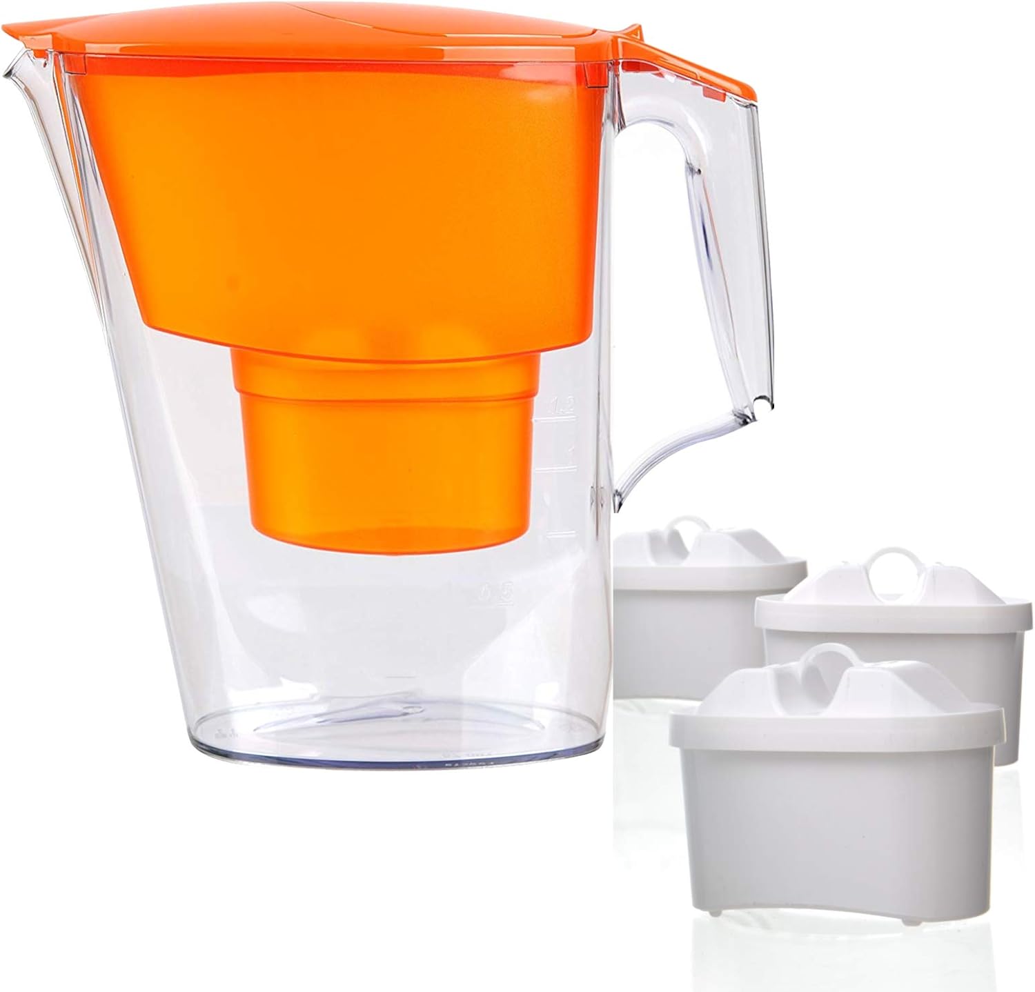 Aquaphor Time Water Filter Jug (Orange with 3 Cartridges) Amazon.co.uk