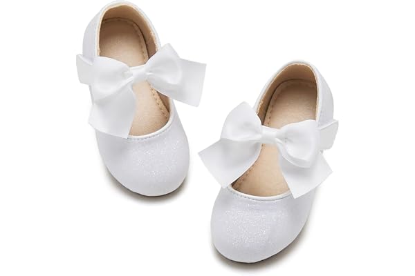 Kiderence Toddler Little Girls Dress Shoes Ballerina Ballet Flats Kids Mary Janes