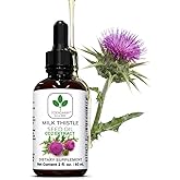 TODICAMP Milk Thistle Seed Oil Extract 2 fl oz - CO2 Liquid Milk Thistle Extract - Rich in Silymarin, VIT E, Zinc, Omegas, Tocopherols - Sweet and Pleasant Taste