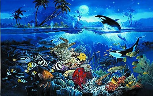 Huge Photo Wall Mural 12 Feet 6 Inch Wide X 9 Feet High Covers an Entire Wall! Tropical Beaches, Waterfalls, Mountains, Nature (Tropical Fish Wall Mural)