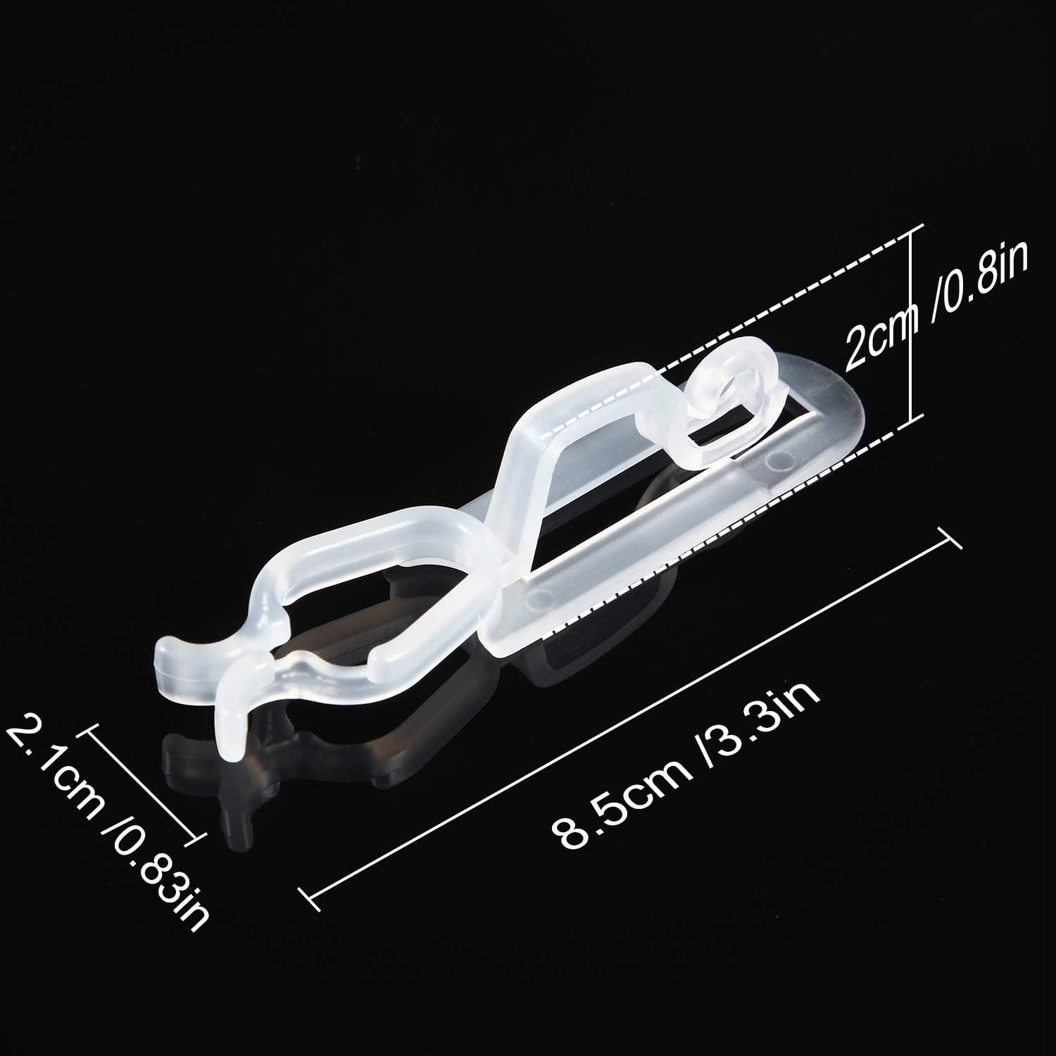 Blulu 60 Pcs Light Clips Hooks, Gutter Clips, Christmas Shingle Clips Outdoor - Image 4