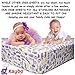 KAYBOSTORE Crib Fitted Sheets | Anti-Shrink 100% Soft Cotton Jersey Knit Bedding for Baby Girl, Boy, Toddler (2 Pack), Unisex Chevron and Safari Pattern + eBook on Happy Kids