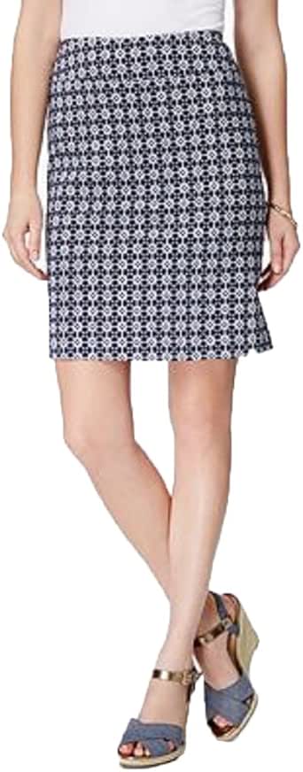 Charter Club Pull On Skort (Mint Aqua Combo, 16) at Amazon Womenâs Clothing store
