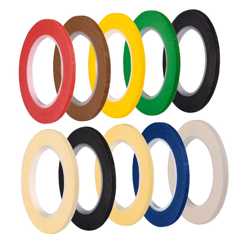 Kuuqa 10 Rolls Whiteboard Tape 3mm Width Graphic Charts Tapes Gridding