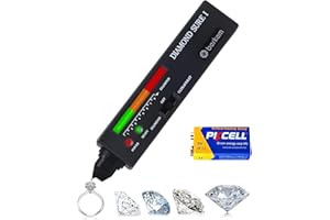 Valkynos Professional Diamond Tester Pen with 365nm UV Light & Thermal Sensor – Fast 0.5s Detection, Portable Gem Checker for Novice & Experts – Battery Included