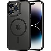 CACOE Magnetic Case for iPhone 14 Pro 6.1 inch-Compatible with MagSafe & Magnetic Car Phone Mount,TPU Thin Phone Cases Cover Protective Shockproof Anti-Fingerprint(Matte Black)