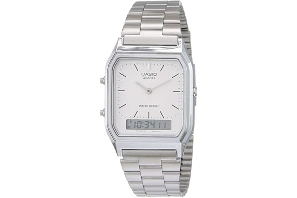 Casio Men Core AQ230A7D Automatic Watch, Silver, Core