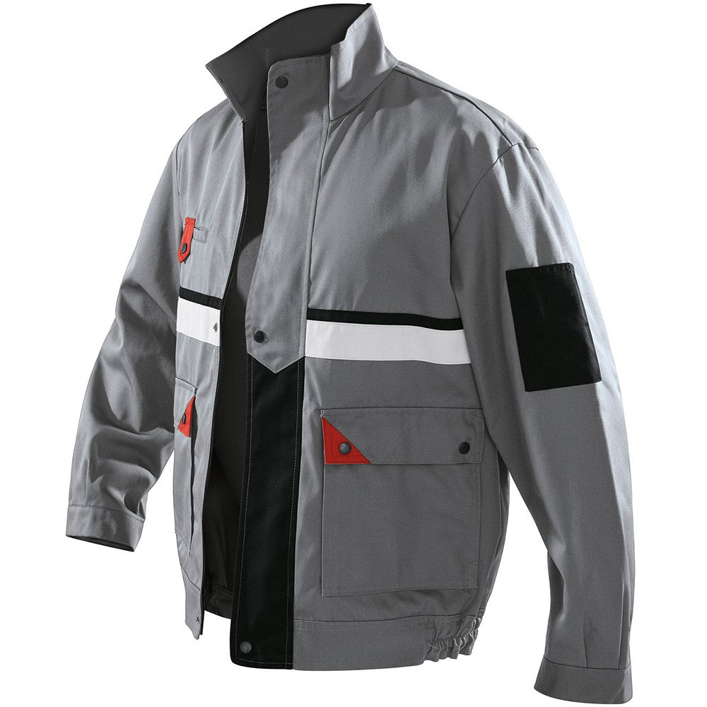 Kubler 11135803-9050-48 Size 48 "Classiq Brand X" Jacket - Grey/Red