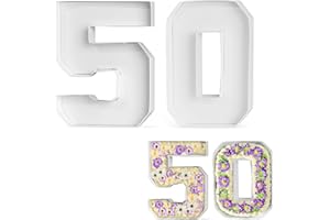 CARDOBIR 10" Cardboard Number, Paper Mache Numbers, Number Charcuterie Board Box, Cardboard Numbers For Charcuterie(50)