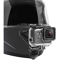 Motorcycle Helmet Chin Strap Mount Compatible with GoPro Hero 9, 8, 7, (2018), 6 5 4 3, Hero Black, Session, Xiaomi Yi…