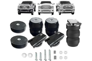 XONITHRA DR3500CA Rear Suspension Enhance Rubber Helper Spring Kit Compatible with 2003-2024 Dodge Ram 3500 RWD 4WD Bumper Stop/Cushions Up to 8600 lbs Load Capacity