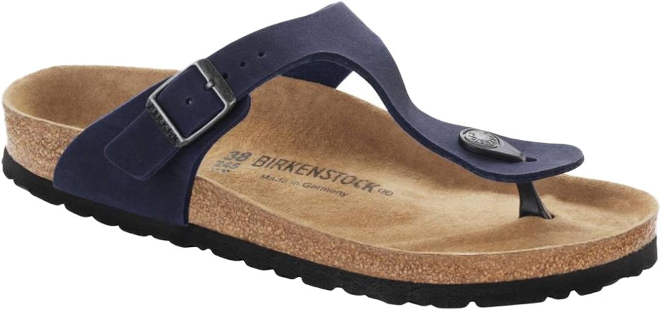Amazon.com | Birkenstock Women's Gizeh Navy Vegan Microfiber Thong Sandal 42 (US Women's 11-11.5 