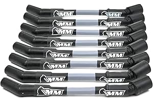 Michigan Motorsports LS Spark Plug Wire Set 10mm Performance Wires - Fits LS1 LS2 LS3 L99 L76 L77 Camaro Firebird Corvette (Grey)