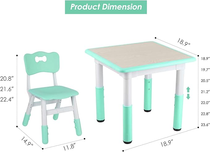 kids art table and chairs