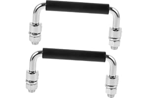 HEALLILY Heavy Duty Folding Toolbox Handle 2 Pack Chrome Plated Chest Case Handles 4.21X2.28X0.70In Durable Foldable Pull Han