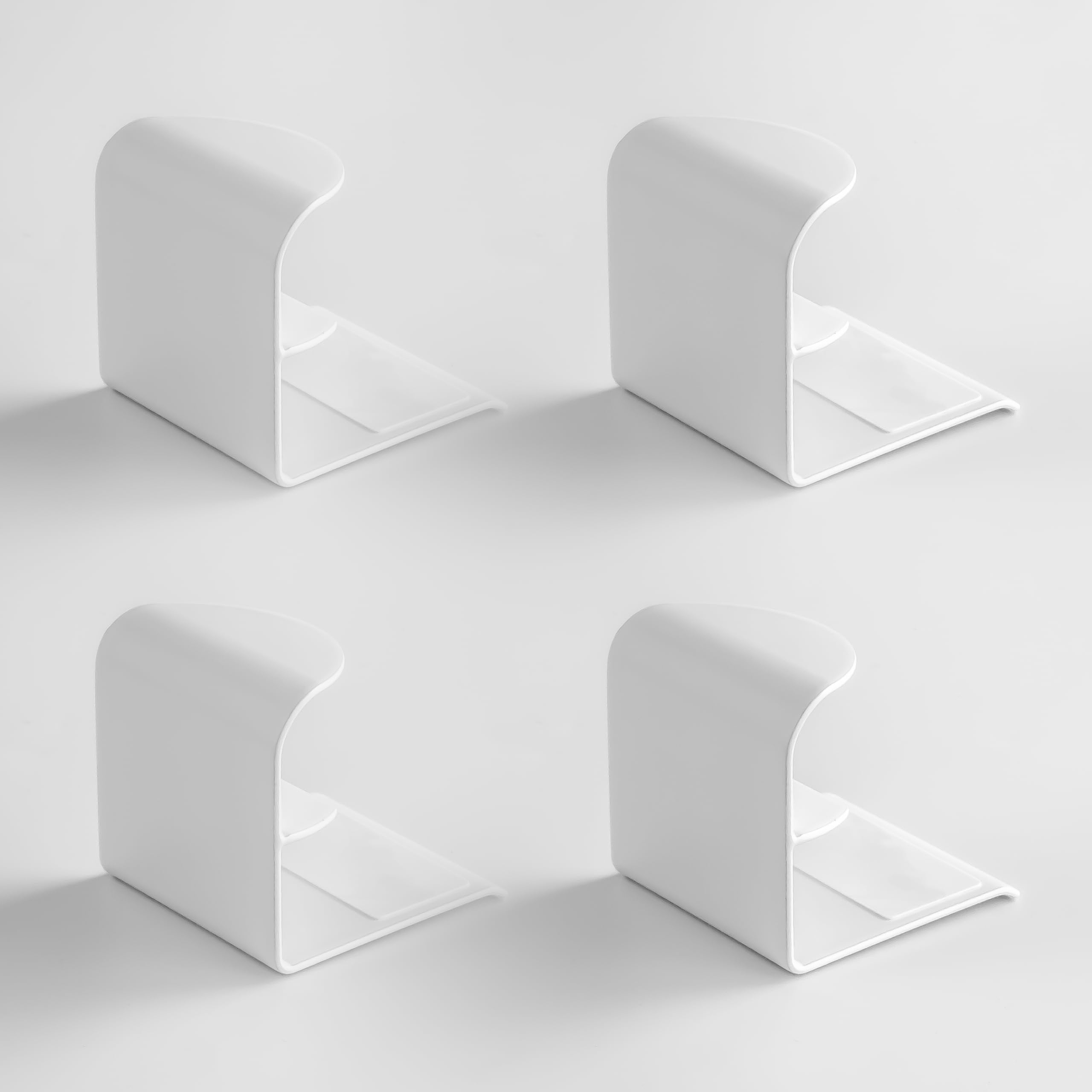 IKEA DRAGSMARK Clip On Cabinet Handles, White, 40mm, 005.598.04 - Set of 4