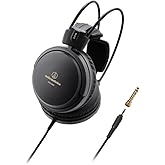 Audio-Technica ATH-A550Z Art Monitor Closed-Back Dynamic Headphones, Black