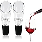 2PCS Wine Aerator Pourer,Wine Air Aerator 2-in-1 Aerating Spout and Decanter Wine Pourer for BBQ,Camping,Party,Restaurant